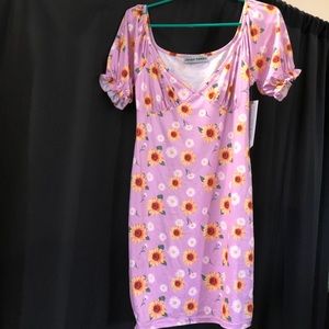Brandnew Almost Famous sunflower print dress
